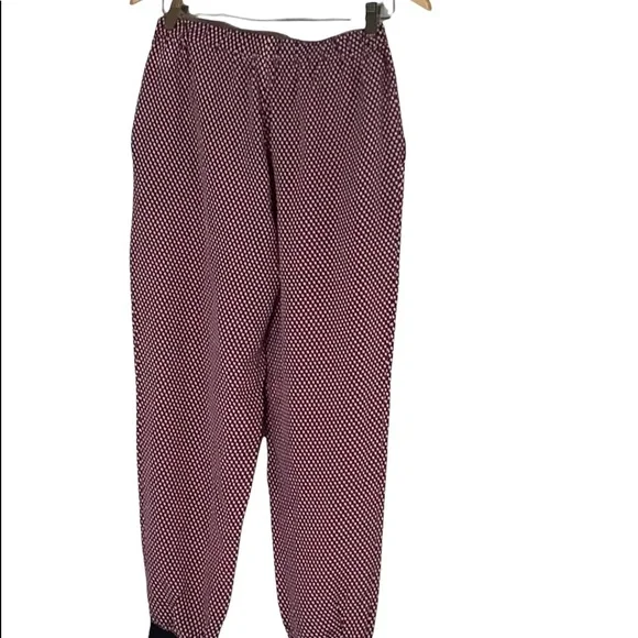 Theory Silk Printed Joggers /Lounge Pants, S, EUC